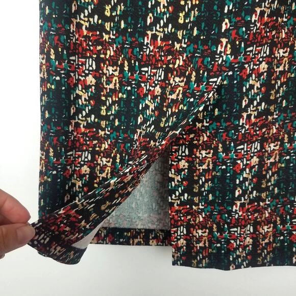 Everleigh | Emerald Multi Pencil Skirt Stretch XS - Picture 7 of 9